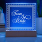 Team Bride (White) - Square Acrylic Plaque