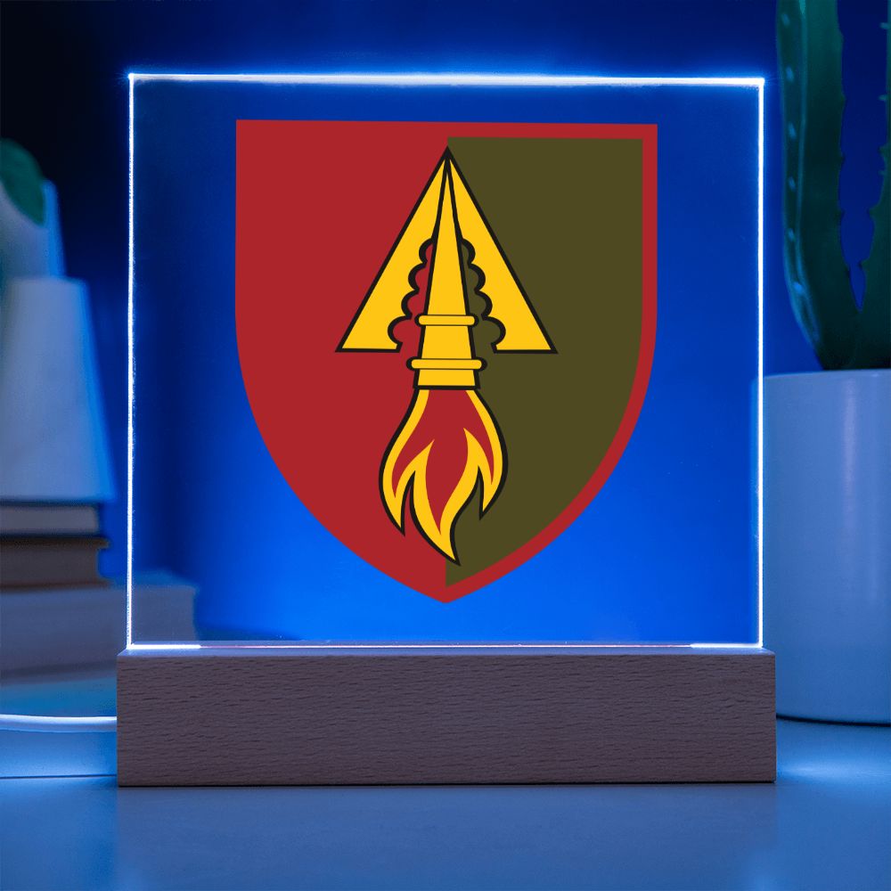 1039th Air Defence Missile Regiment (Ukraine) - Square Acrylic Plaque