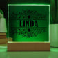 Linda v2 - Square Acrylic Plaque
