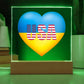 Ukrainian In The USA - Square Acrylic Plaque
