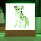 Dog Mom (Watercolor) 04 - Square Acrylic Plaque