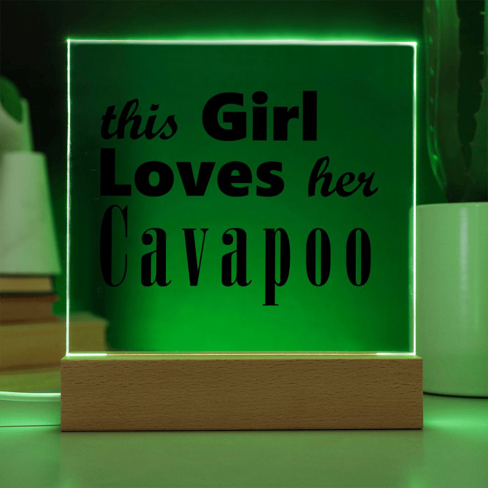 Cavapoo - Square Acrylic Plaque