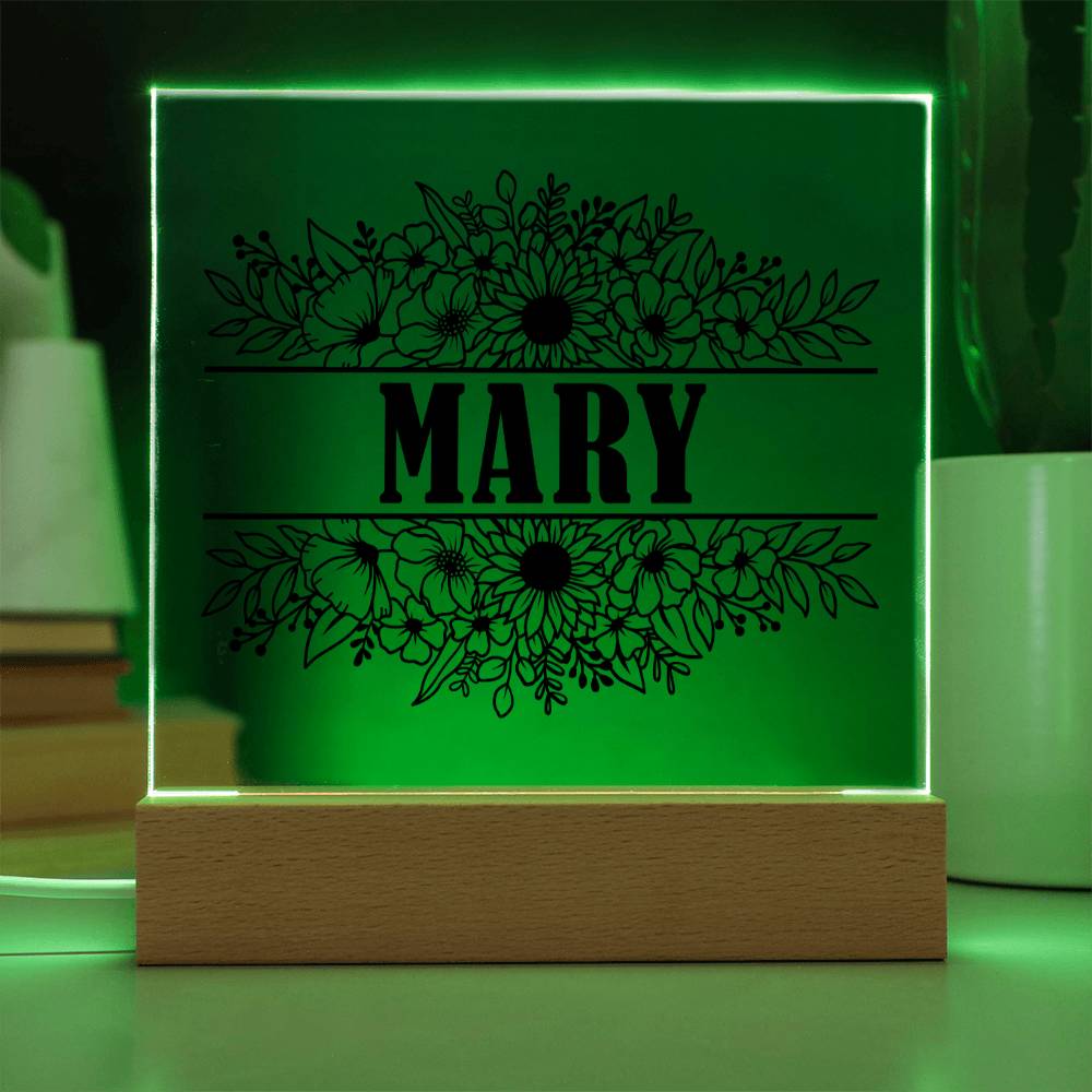 Mary v2 - Square Acrylic Plaque
