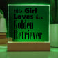 Golden Retriever - Square Acrylic Plaque