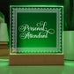 Personal Attendant (White) - Square Acrylic Plaque