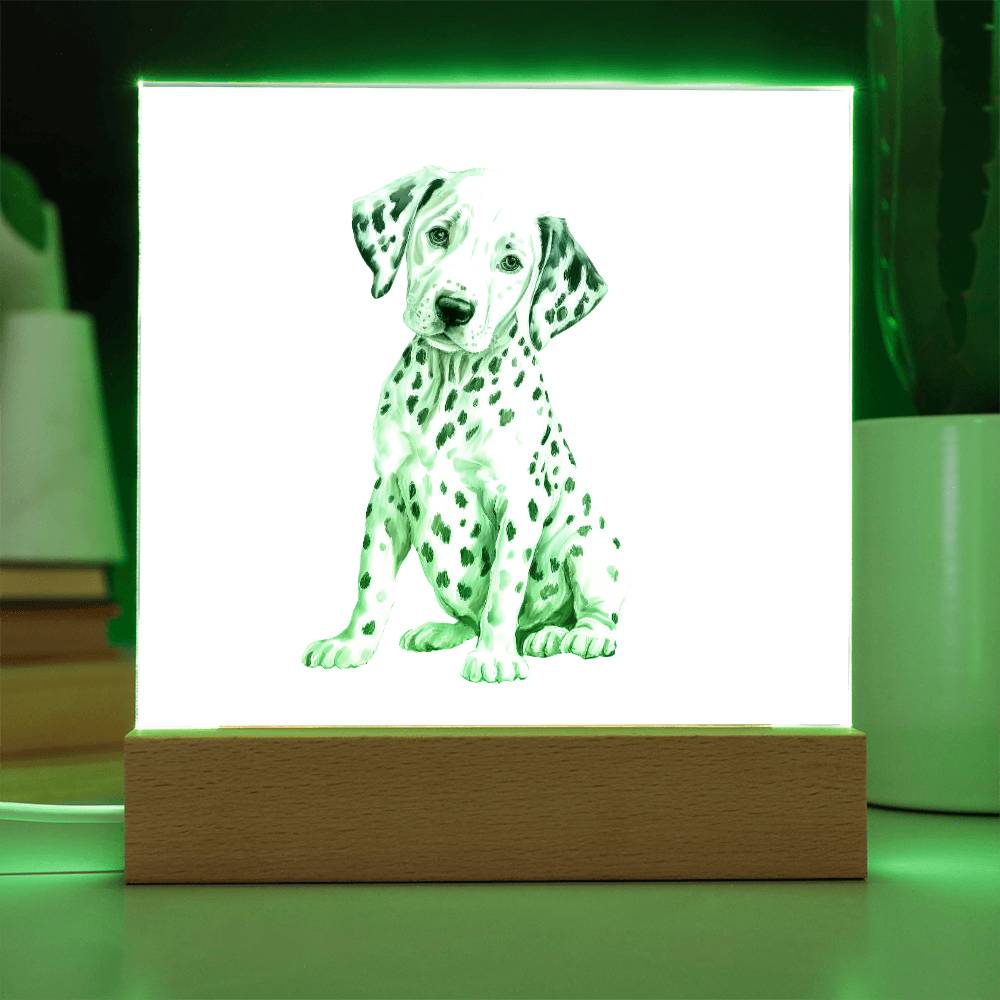 Dog Lover Collection (Watercolor) 08 - Square Acrylic Plaque