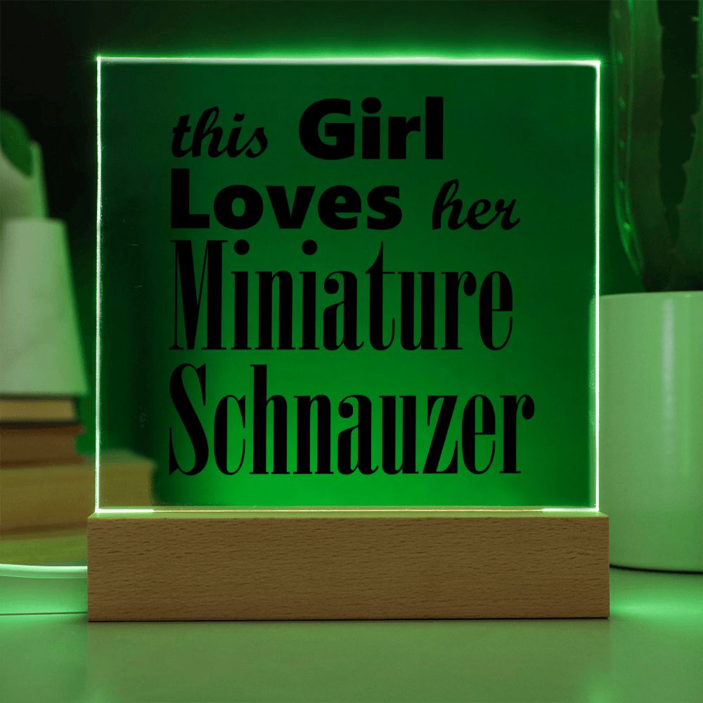 Miniature Schnauzer - Square Acrylic Plaque