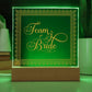 Team Bride (Gold) - Square Acrylic Plaque