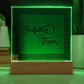 Godfather of the Groom (Black) - Square Acrylic Plaque