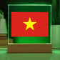Vietnamese Flag - Square Acrylic Plaque