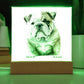Dog Lover Collection (Watercolor) 09 - Square Acrylic Plaque