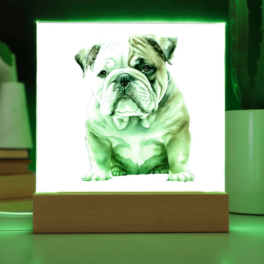 Dog Lover Collection (Watercolor) 09 - Square Acrylic Plaque