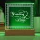 Grandma of the Bride (White) - Square Acrylic Plaque