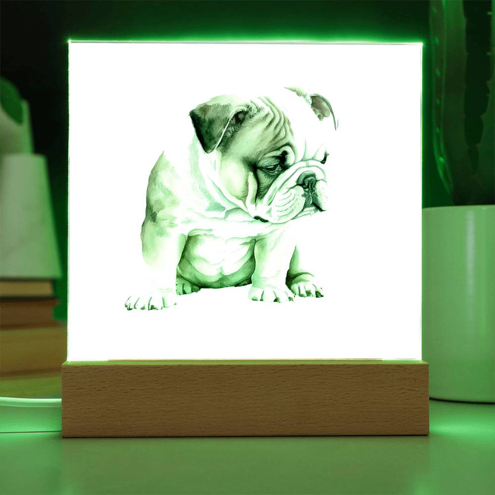 Dog Lover Collection (Watercolor) 03 - Square Acrylic Plaque