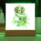 Dog Mom (Watercolor) 05 - Square Acrylic Plaque