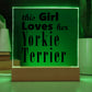 Yorkie Terrier - Square Acrylic Plaque
