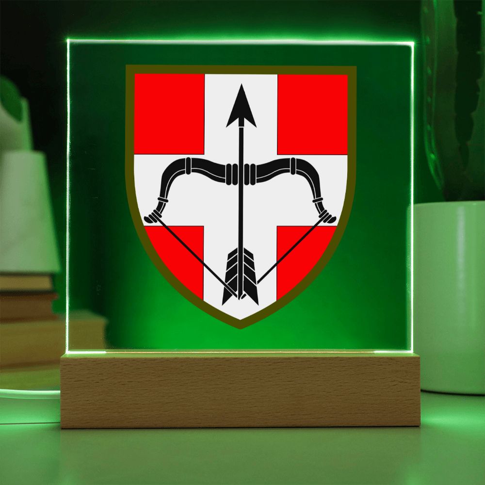 39th Air Defence Missile Regiment (Ukraine) - Square Acrylic Plaque