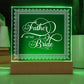 Father of the Bride (White) - Square Acrylic Plaque