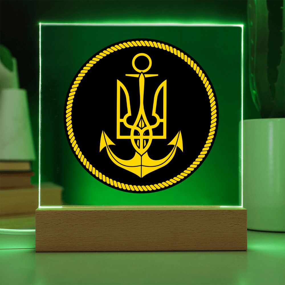 Navy (Ukraine) - Square Acrylic Plaque