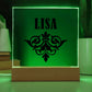 Lisa v01 - Square Acrylic Plaque