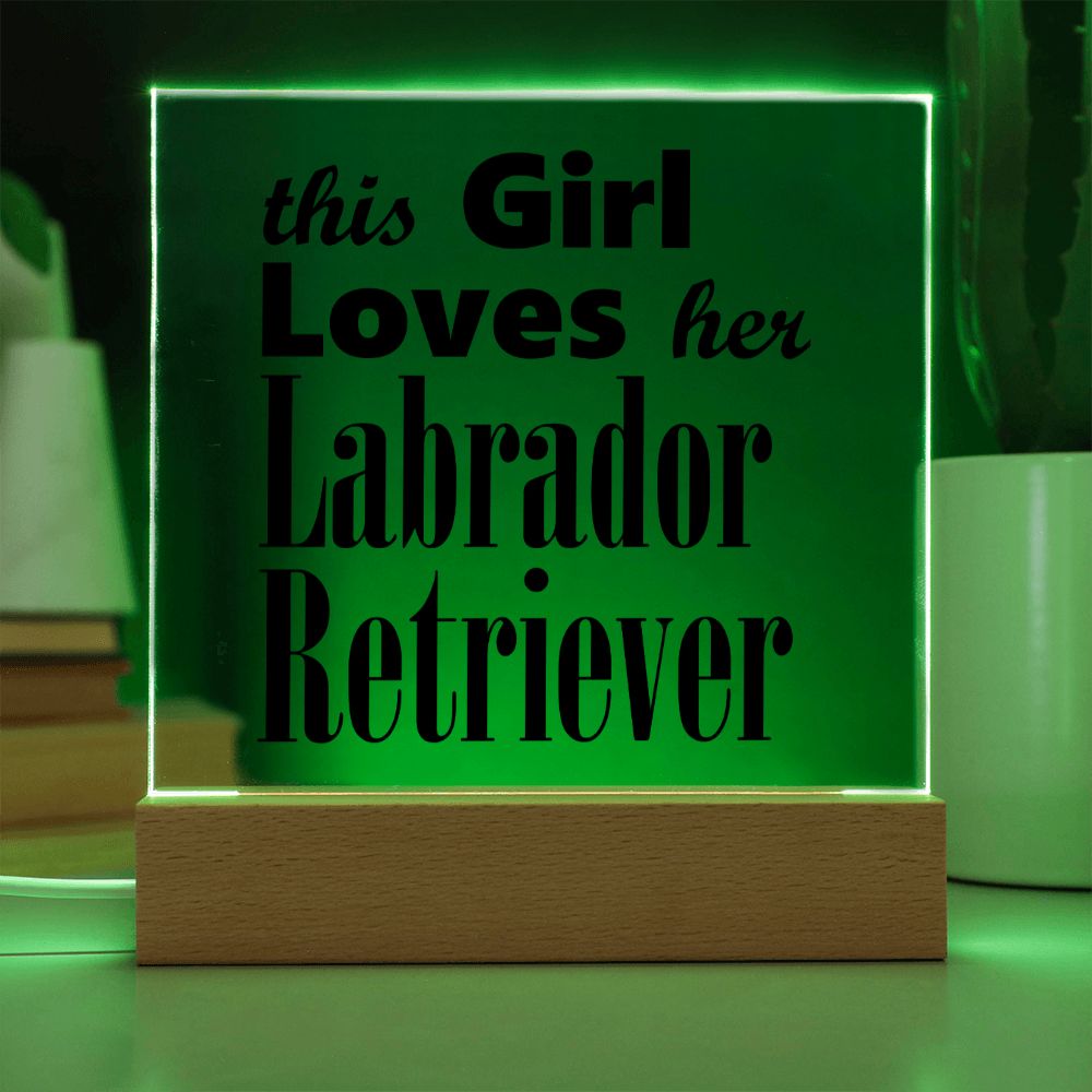 Labrador Retriever - Square Acrylic Plaque