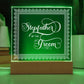 Stepfather of the Groom (White) - Square Acrylic Plaque