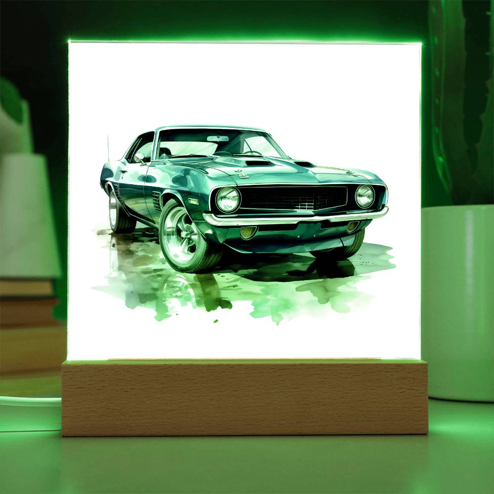 Muscle Car 12 - Square Acrylic Plaque