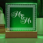 Mr & Mr (White) - Square Acrylic Plaque