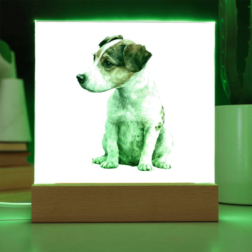 Dog Lover Collection (Watercolor) 10 - Square Acrylic Plaque
