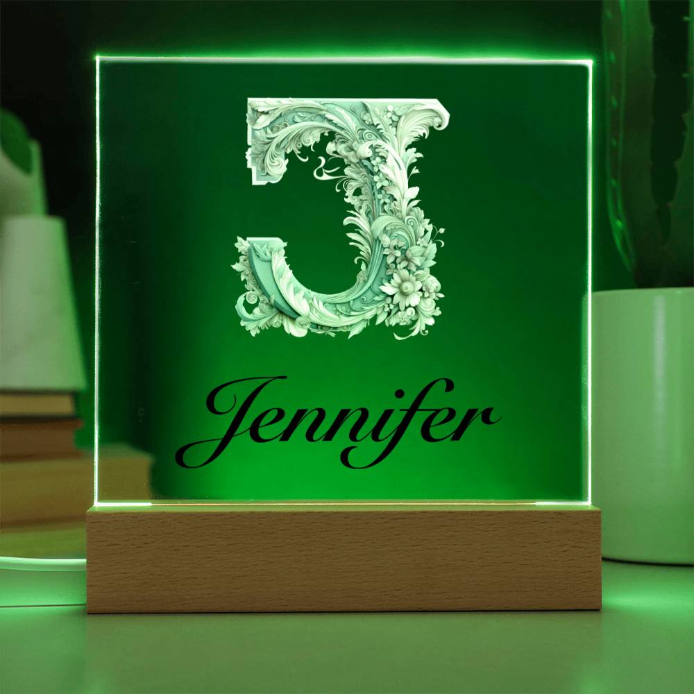 Jennifer 01 - Square Acrylic Plaque