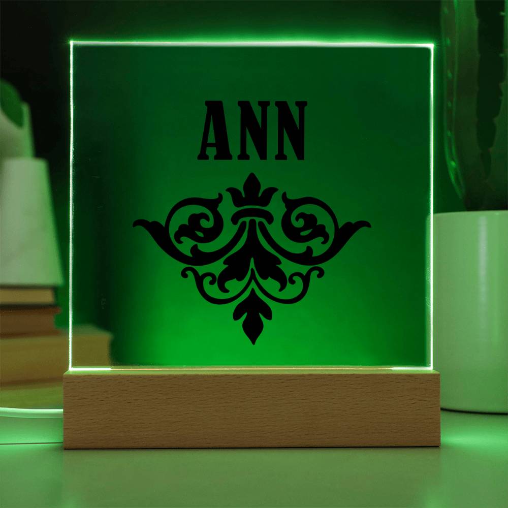 Ann v01 - Square Acrylic Plaque