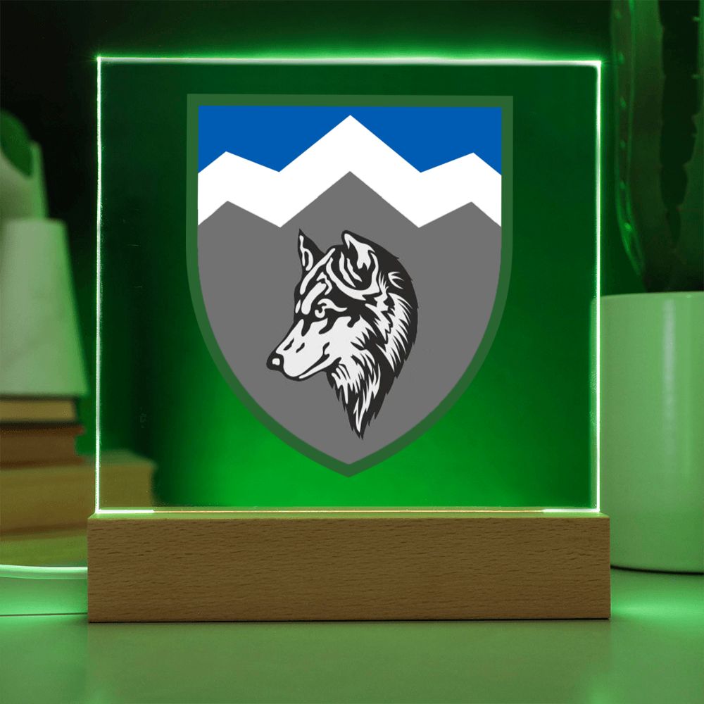 8th Mountain Assault Battalion (Ukraine) - Square Acrylic Plaque