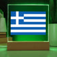 Greek Flag - Square Acrylic Plaque