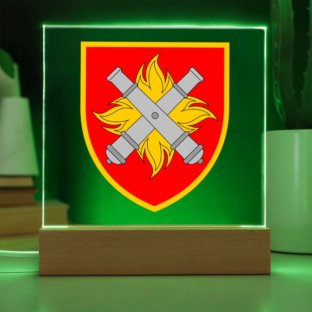 27th Rocket Artillery Brigade (Ukraine) - Square Acrylic Plaque