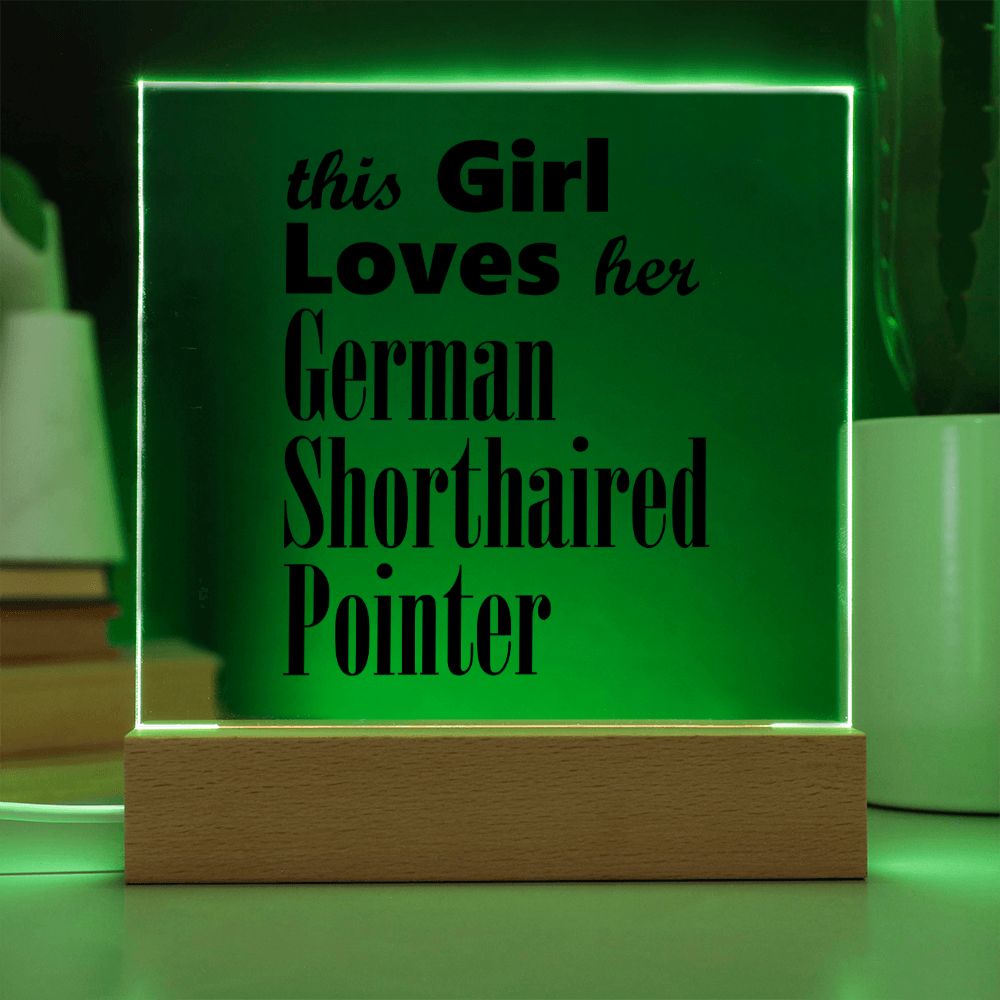 German Shorthaired Pointer - Square Acrylic Plaque