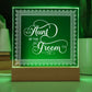 Aunt of the Groom (White) - Square Acrylic Plaque