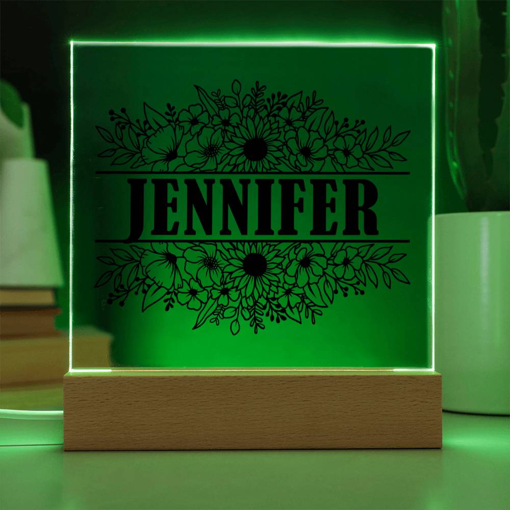 Jennifer v2 - Square Acrylic Plaque