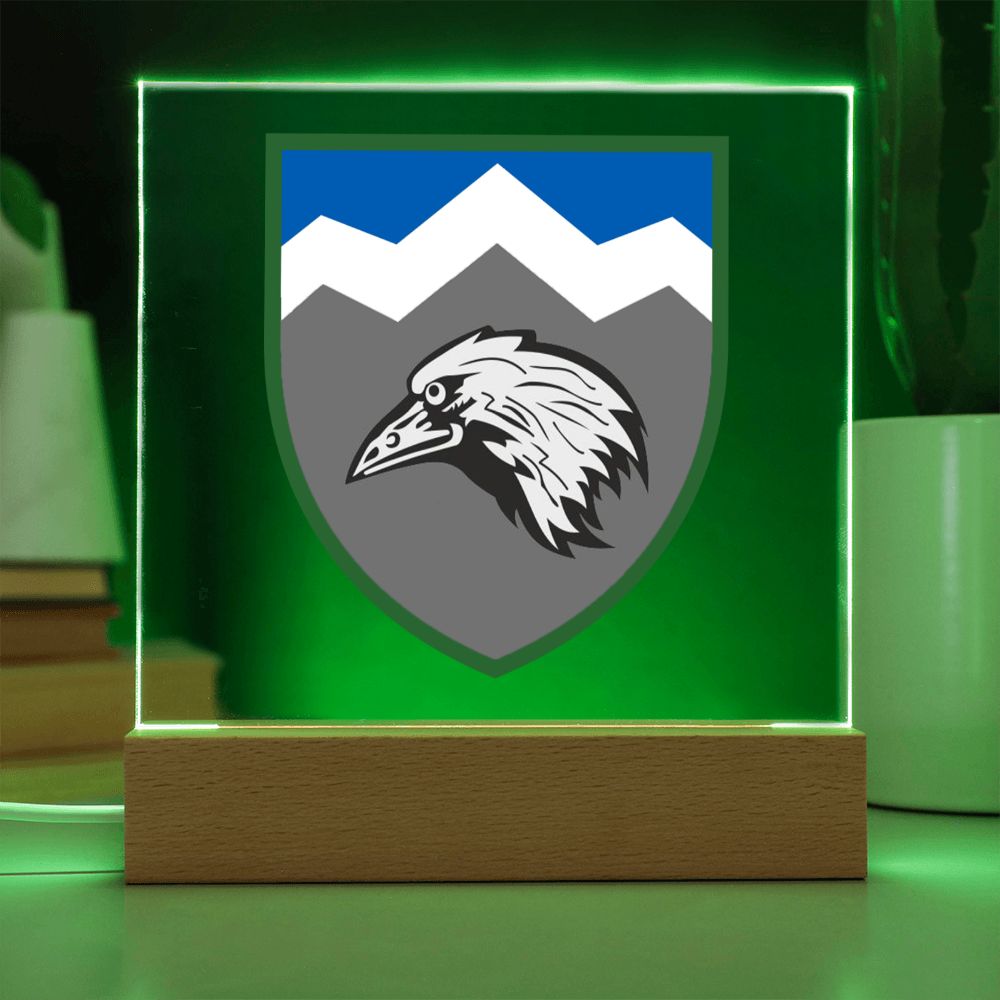 109th Mountain Assault Battalion (Ukraine) - Square Acrylic Plaque