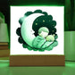 Sweet Dreams Baby Boy (Watercolor) 01 - LED Night Light Square Acrylic Plaque