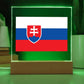 Slovak Flag - Square Acrylic Plaque