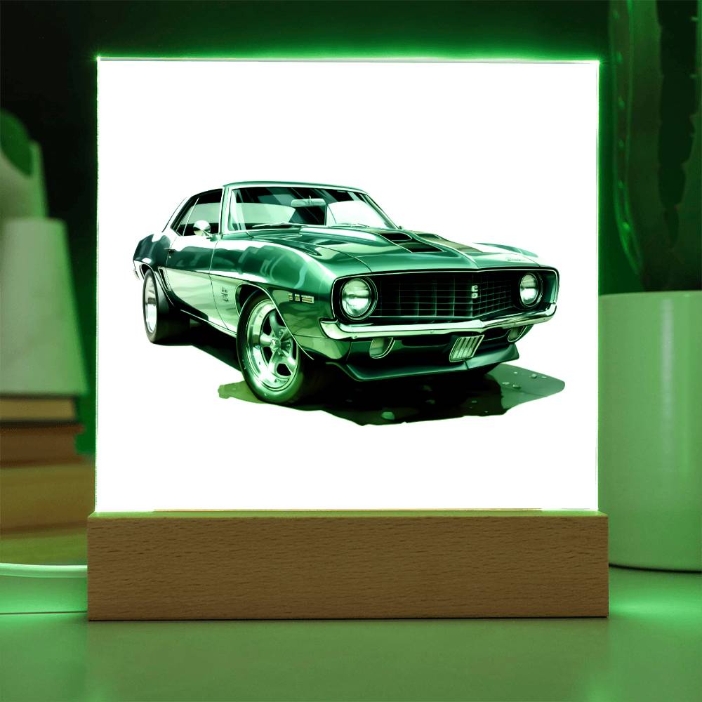 Muscle Car 09 - Square Acrylic Plaque