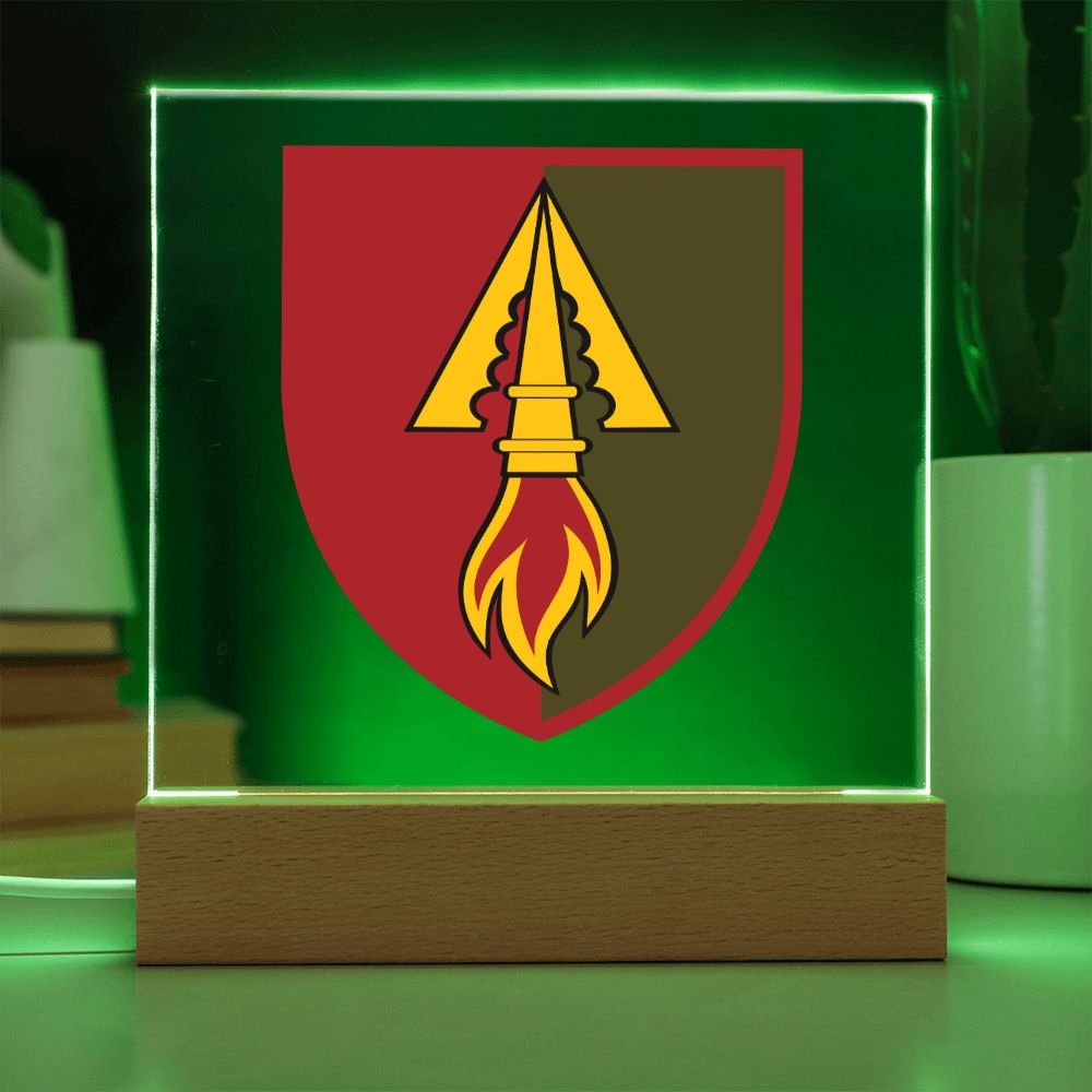 1039th Air Defence Missile Regiment (Ukraine) - Square Acrylic Plaque