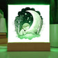 Sweet Dreams Baby Girl (Watercolor) 08 - LED Night Light Square Acrylic Plaque