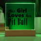 Pit Bull - Square Acrylic Plaque