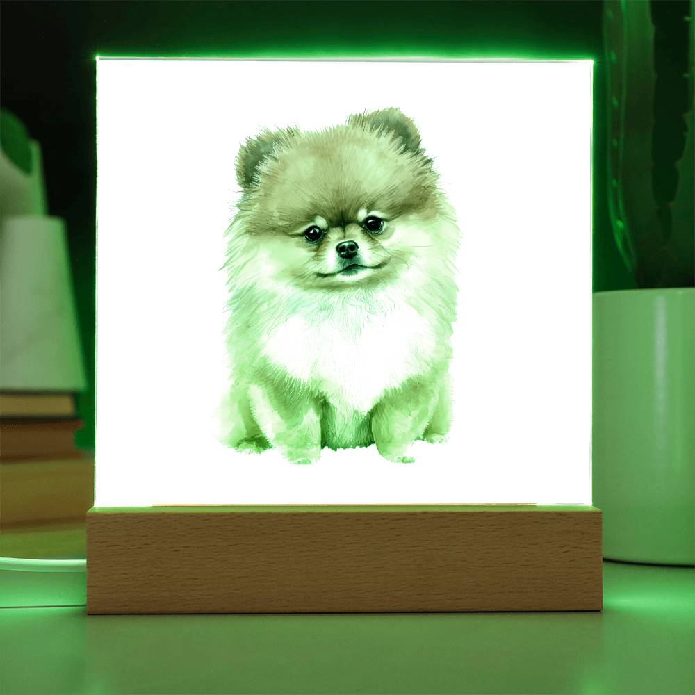 Dog Lover Collection (Watercolor) 11 - Square Acrylic Plaque
