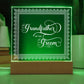 Grandfather of the Groom (White) - Square Acrylic Plaque
