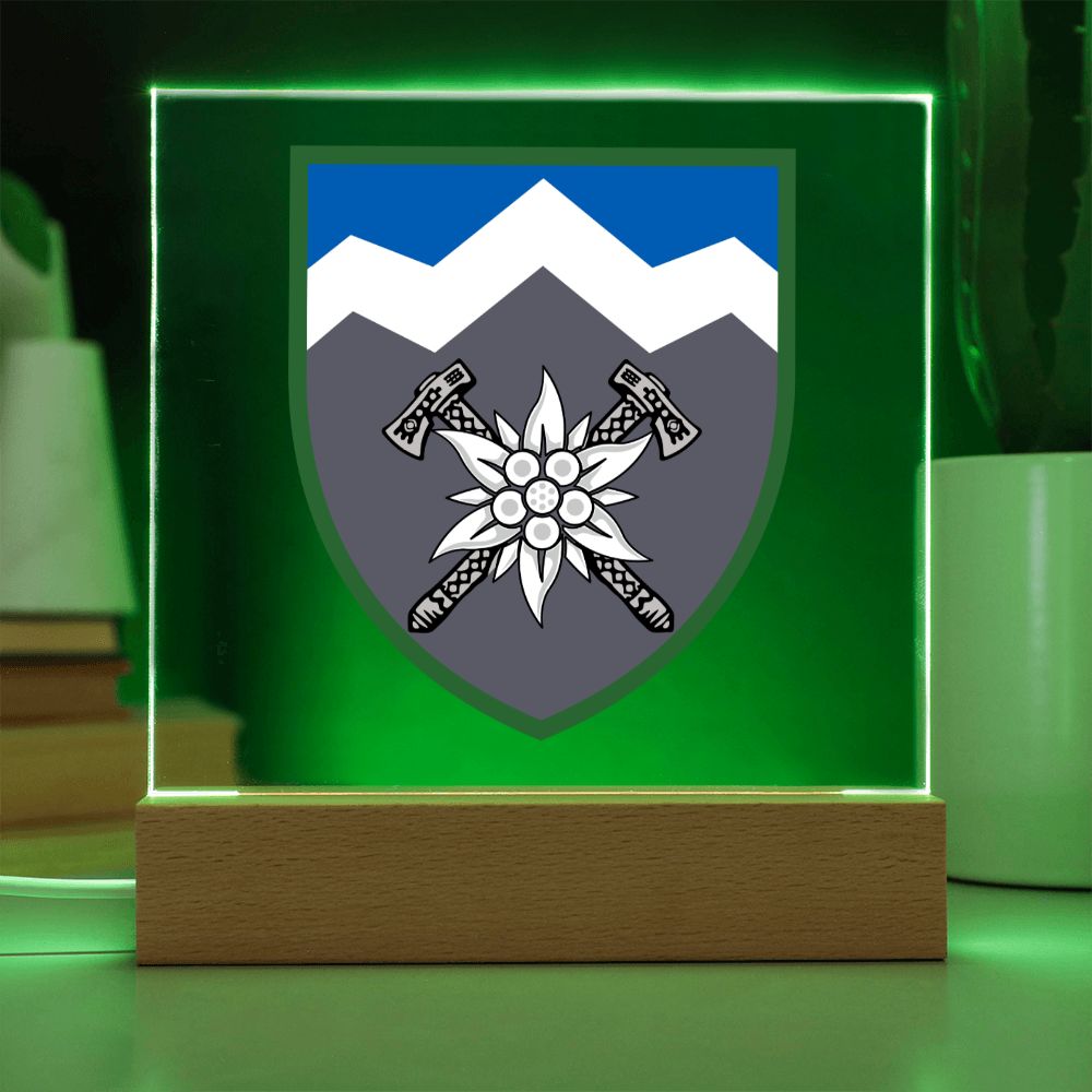 10th Mountain Assault Brigade (Ukraine) - Square Acrylic Plaque