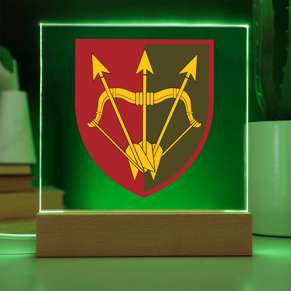 1129th Air Defence Missile Regiment (Ukraine) - Square Acrylic Plaque