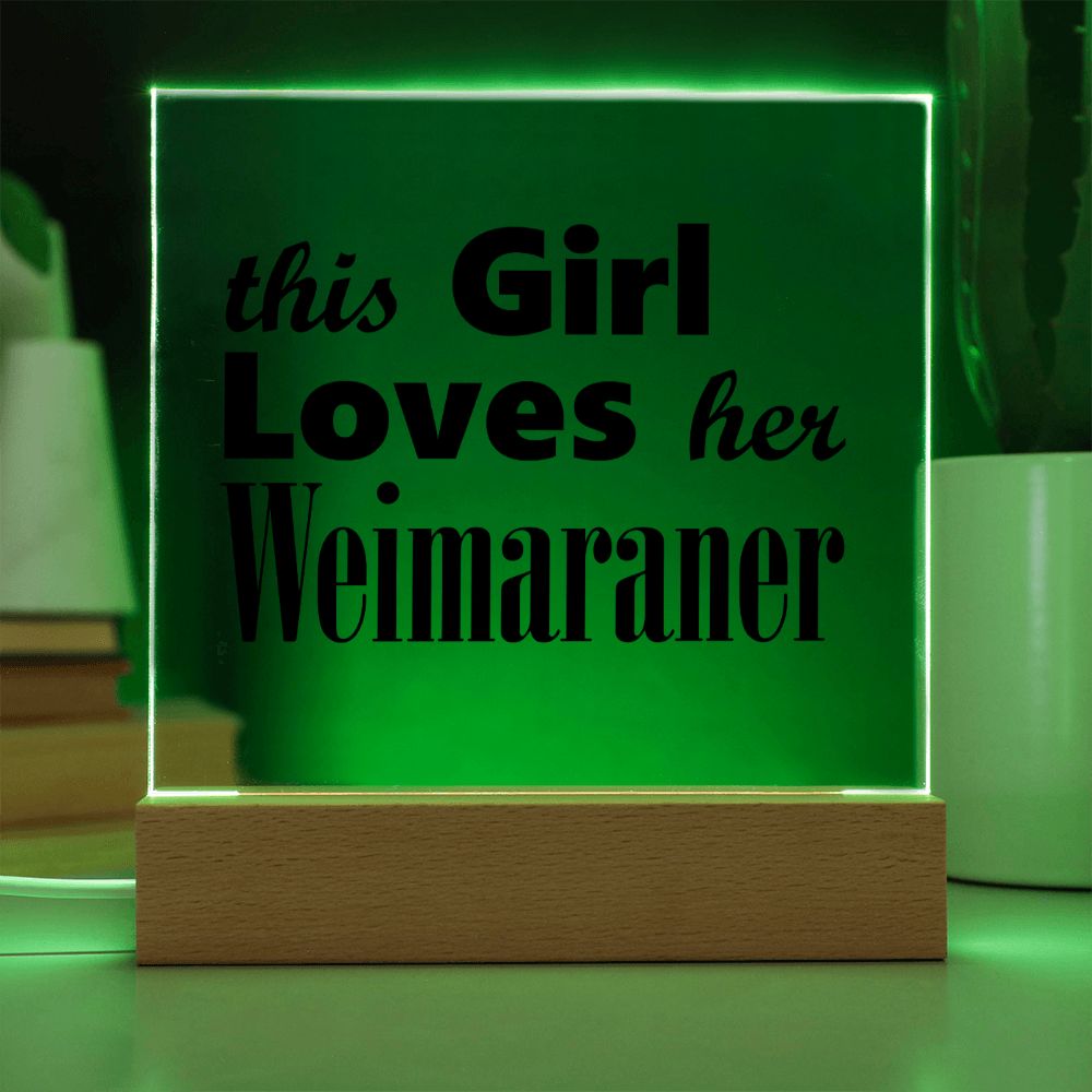 Weimaraner - Square Acrylic Plaque