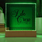 I do Crew (Black) - Square Acrylic Plaque